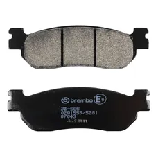 BRAKE PAD SET BREMBO FOR YAMAHA 125 XMAX ABS 2011>2016 REAR, 250 X-CITY 2007>2009 REAR, 250 XMAX 2005>2013 REAR/MBK 250 SKYLINER 2000>2002 REAR (SCOOTER CARBON CERAMIC) -07043CC