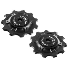 DERAILLEUR JOCKEY WHEEL ROAD TRIPEAK 11-11 TEETH 11/10-SPEED CAMPAGNOLO BLACK (BLISTER PACK OF 2)