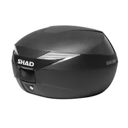 TOP CASE SHAD SH39 CARBON 39L WITH PLATE (CAPACITY 1 FULL-FACE HELMET + 1 OPEN-FACE HELMET) (L51XH32XP43CM) (D0B39106)