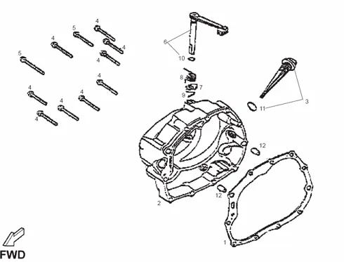Couvercle carter variateur