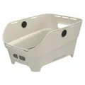 REAR BASKET SYNTHETIQUE RECYCLE CENTO NEO BASIL WHITE CASSE MOUNTING KIT WSL (46X35X25CM) COMPATIBLE SYSTEM MIK 2.0 (MOUNTING KIT INCLUDED)