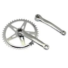 CITY CRANKSET P2R STEEL CHROME-PLATED 150 mm CHAINRING 44D. CHAIN 3.30