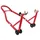 LEVE/BEQUILLE MOTO STAND P2R ARRIERE UNIVERSEL RENFORCE ACIER ROUGE AVEC SUPPORT EN V ECARTEMENT 210 A 350mm (LONG 780mm - LARG 380mm - HAUT 330mm)