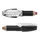 CLIGNOTANT MOTO AVOC FUKA 15 LEDS BASE ABS TRANSPARENT/NOIR (L 95mm / H 30mm / L 30mm) (HOMOLOGUE ECE) (PAIRE)