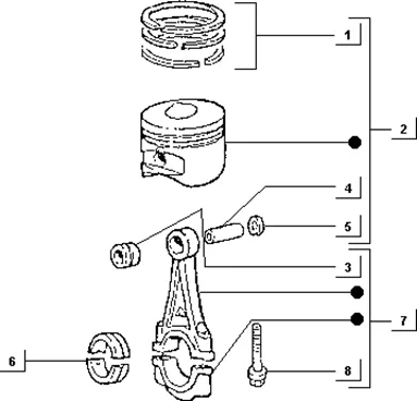 Esemble piston-Axe de piston