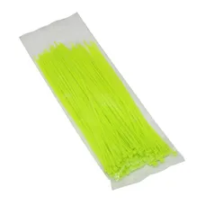 HOSE CLAMP NYLON TYPE RILSAN 2,5X200MM GREEN FLUORESCENT (SOLD IN PACKS OF 100) -P2R