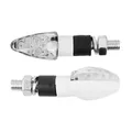 CLIGNOTANT UNIVERSEL REPLAY MICRO FLECHE 8 LEDS TRANSPARENT/BLANC (L 55mm / H 20mm / L 23mm) (HOMOLOGUE CE) (PAIRE)