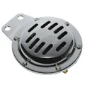 AVERTISSEUR/KLAXON MOTO DC 12V ACIER CHROME 105DB (DIAM 100 mm) -P2R