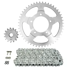 KIT CHAINE ADAPTABLE SUZUKI 650 GSF N BANDIT 2007>2015 525 15x48 (DIAM COURONNE 87/110/10.5) (DEMULTIPLICATION ORIGINE) -AFAM