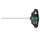 CLE ALLEN/6 PANS MANCHE EN T WERA 454 HEX PLUS 2,5x100mm NOIR/VERT (VENDU A L'UNITE) -MARQUE ALLEMANDE POUR LES ATELIERS