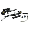 BRAKE CALIPER MTB/CITY V-BRAKE ALUMINIUM SUNRACE BLACK REAR 110 mm COUDE 135- (SOLD INDIVIDUALLY)