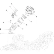Corps papillon - Injecteur - Raccord d'admission