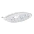 FEU ARRIERE UNIVERSEL REPLAY A LEDS OVALE TRANSPARENT AVEC STOP (16 LEDS ROUGES/3 BLANCHES) **