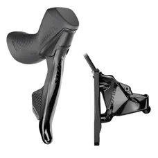 FREIN A DISQUE ROUTE SRAM 12V. RIVAL DROIT NOIR DURITE 1800MM - LEVIER/MANETTE AVEC ETRIER FLATMOUNT