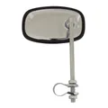 REAR-VIEW MIRROR UNIVERSAL MOPED REPLAY VINTAGE RECTANGLE STEEL CHROME REVERSIBLE (H111MM, L66MM, DIAMETER CLAMP 22 mm)