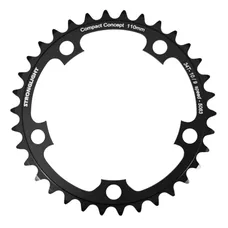 ROAD CHAINRING 5-BOLT DIA. 110 STRONGLIGHT DURAL 34T INNER BLACK TYPE SHIMANO 10/9-SPEED