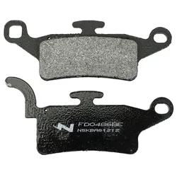 BRAKE PAD SET NEWFREN FOR YAMAHA 125 BW'S 2010> FRONT, 125 XENTER 2012>2016 FRONT, 150 XENTER 2012>2016 FRONT (L109.5 mm - 113.6 mm - H 51 mm - 41.2 mm - P 8.8 mm) (FD0486BE) (ELITE ORGANIC)