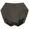 PLAQUE NUMERO/TETE DE FOURCHE 50 A BOITE UNIVERSEL REPLAY RIVALE NOIR SANS ECLAIRAGE (AVEC FIXATIONS)
