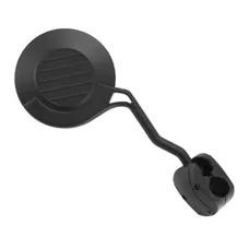 REAR-VIEW MIRROR MOTORCYCLE/QUAD/SCOOTER UNIVERSAL ENDURO FOLDING RIGHT BLACK (WITH CLAMP) (CE APPROVED) -P2R