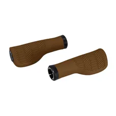 GRIP CITY HERRMANS NUCORE TOWN ERGONOMIQUE WITH LOCK-ON BROWN ANTIQUE L 130 mm DIAMETER 22 mm (PAIR CARDED)