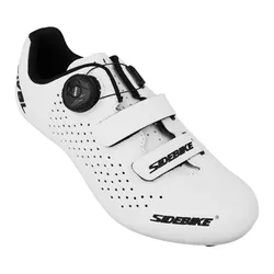 ROAD CYCLING SHOE SIDEBIKE RIVAL WHITE T42 MOUNTING KIT BOA ATOP/VELCRO COMPATIBLE LOOK/SHIMANO (PAIR)