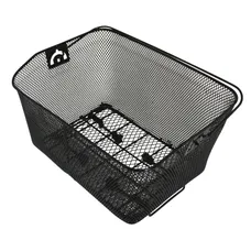 REAR BASKET STEEL NID ABEILLE NEWTON BLACK WITH ANSE MOUNTING KIT ETAU ON HOLDER-BAGAGE (L40 X L30 X H20)