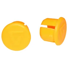 HANDLEBAR END PLUG ROAD VELOX ORANGE FLUORESCENT (CARDED PER 2)