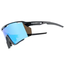 CYCLING GLASSES ADULT GIST NOVA MONTURE BLACK VERRE BLUE POLYCARBONATE (PROTECTOR 100% CONTRE UVA, UVB, UVC AND LUMIERE BLEUE) COMPATIBLE CLIP VERRES CORRECTEURS REF 225388