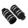 REPOSE PIED BMX ALUMINIUM DIAMETER 50 mm BLACK RAINURES SILVER L110MM THREAD DIAMETER 9 mm (PAIR)