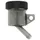 RESERVOIR/TANK OF BRAKE MASTER CYLINDER UNIVERSAL ROUND DIAMETER 38 mm SMOKE (OUTLET ON THE SIDE) -P2R