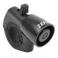 BICYCLE BELL ZEFAL TRAIL BIKE BELL DEBRAYABLE ALUMINIUM BLACK MOUNTING KIT CLAMP SILICONE DIAMETER 22,2 TO 35 mm (LEVER MODE SONORE/MUET) - PORTEE 80 M