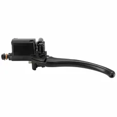 BRAKE MASTER CYLINDER MOTORCYCLE UNIVERSAL 2.0 FRONT WITH THREAD MIRROR DIAMETER 8 mm BLACK LEFT -P2R