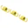 RESSORT EMBRAYAGE SCOOT MALOSSI POUR EMBRAYAGE DELTA/FLY CLUTCH MBK 50 BOOSTER, NITRO/YAMAHA 50 BWS, AEROX/APRILIA 50 SR/MALAGUTI 50 F12 (3 RESSORTS JAUNES DIAM 1,8mm)