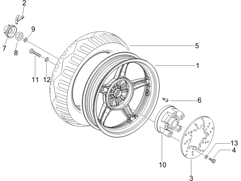 Roue arrière 