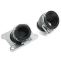 INTAKE MANIFOLD 50CC GEARED MOTORCYCLE REPLAY FLEXIBLE FOR DERBI 50 SENDA, GPR/GILERA 50 SMT, RCR (PWK AND DELLORTO, DIAMETER INNER 24 mm + 32 mm, WITH 2 MANCHONS A 45-)