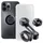 SMARTPHONE MOUNT MOTORCYCLE SP CONNECT PACK/KIT FOR IPHONE 12 PRO MAX INCLUANT BRACKET HANDLEBAR ALUMINIUM, SHELL ON MESURE, PROTECTOR OF SCREEN WATERPROOF