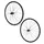 ROUES ROUTE DISQUE 700 MAVIC KSYRIUM S25 TUBELESS READY CENTERLOCK NOIR 11/10V SHIMANO (AVANT + ARRIERE) - AXE TRAVERSANT 12/100 et 12/142 + ADAPTATEUR POUR BLOCAGE RAPIDE 24 RAYONS JANTE 622-19