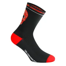 SOCKS/ANKLE SOCKS SUMMER GIST CRANE/SKULL BLACK-RED 44/47 - HEIGHT 18 cm (PAIR) -5860