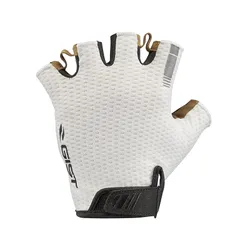 CYCLING GLOVES SHORT GIST AIR SUMMER WHITE L (PAIR CARDED) WITH VELCRO -5519