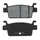 BRAKE PAD SET NEWFREN FOR KYMCO 550 AK 2017> REAR, 550 CV3 2022> REAR (L 85,5 mm - H 37,9 mm - P 8,8 mm) (FD0570BE) (ELITE ORGANIC)