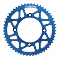 ADAPTABLE 50CC GEARED MOTORCYCLE REAR SPROCKET BETA 50 RR ENDURO 2006>2018, 50 RR MOTARD 2005>2018 420 53 DTS ALUMINIUM CNC BLUE (DIAMETER 100/120/8.5) -STAGE 6