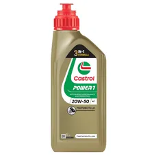 HUILE MOTEUR 4 TEMPS CASTROL POWER 1 4T 20W50 (1 L) SEMI-SYNTHETIQUE - RECOMMANDATION HARLEY DAVIDSON