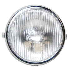 PHARE/PROJECTEUR/OPTIQUE CYCLO ADAPTABLE PEUGEOT 103/MBK 51 ROND DIAM 130mm CHROME (AMPOULE P26S NON FOURNIE) -SELECTION P2R