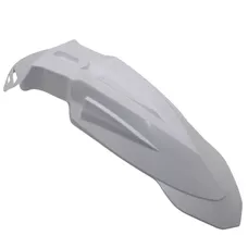 GARDE BOUE 50 A BOITE AV SUPERMOTARD UNIVERSEL BLANC -SELECTION P2R