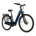 ELECTRIC BICYCLE/E-BIKE CITY 28 LEADER FOX NEBA UNISEX BLUE TIGRE 8-SPEED SHIMANO NEXUS MID-DRIVE MOTOR BAFANG M420 36-SPEED 80NM BATTERY 15AH (20'' - H52CM - SIZE L - FOR ADULT OF 178 cm TO 185 cm)