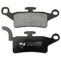 BRAKE PAD SET NEWFREN FOR YAMAHA 125 BW'S 2010> FRONT, 125 XENTER 2012>2016 FRONT, 150 XENTER 2012>2016 FRONT (L109.5 mm - 113.6 mm - H 51 mm - 41.2 mm - P 8.8 mm) (FD0486BE) (ELITE ORGANIC)