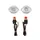 ECLAIRAGE DECO REPLAY CAT'S-EYES OVALE TRANSPARENT/BLANC AMPOULE ORANGE (L 71mm / H 36mm / L 12mm) **