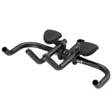 AERO BAR EXTENSION CONTRE LA MONTRE 31,8-25,8 ALUMINIUM BLACK MATTE POSITION HAUTE WITH REPOSE BRAS 475GRS