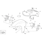Carrosserie av. - Garde-boue AV