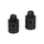 OBTURATEUR/BOUCHON RETROVISEUR MOTO COMPATIBLE YAMAHA 700 MT-07 M10 ALU ANODISE NOIR (PAIRE) -AVOC